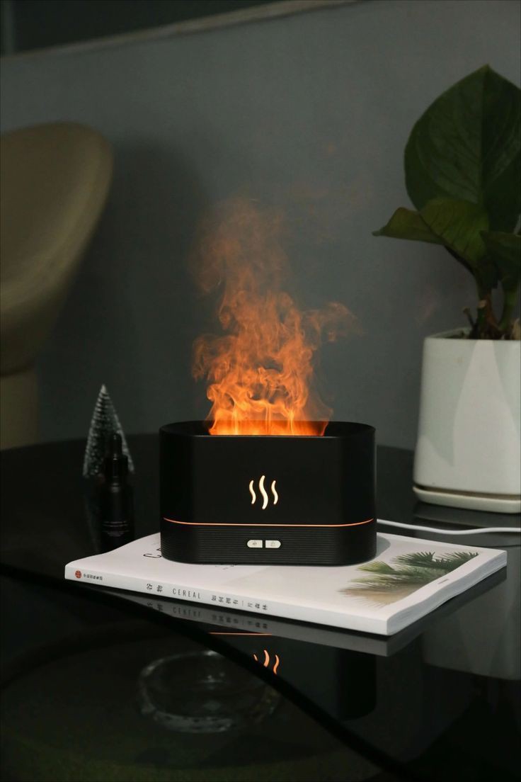 Flame Style Humidifier with Lights