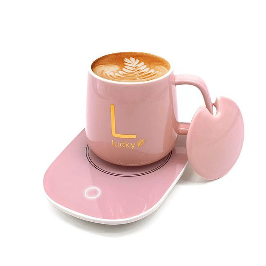 Electric Heating Mug And Saucer