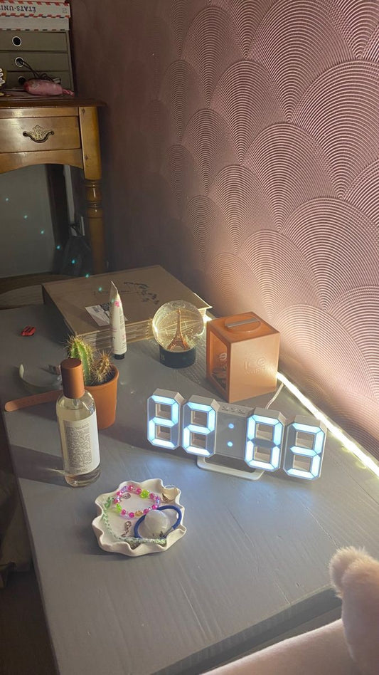 3D LED Digital Alarm Clock